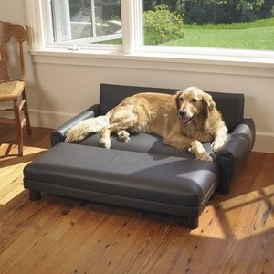 psia sofa ze sztucznej skóry